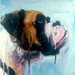 Jake (II), 1994 Oil on canvas, 13 x 13 inches