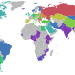Mapa de los países más y menos fumadores del mundo.