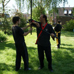 Buiten Training met de Wing Chun Kuen Bo-Stok.