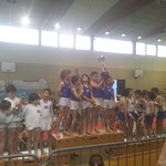 Podium Equipe Jeunes Poussins: 1er UG St Paul lès Dax, 2ème Jeanne d'Arc de Dax, 3ème Croisés de Bayonne