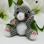 Teddy aus 4 mm Perlen