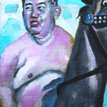 sexiest man alive (Kim jong un) 2014, Acrylic on wood, 0,25 x 0,15 m