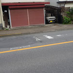 道路標示が消えている箇所