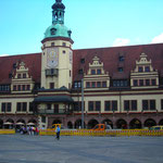 Das alte Rathaus der Stadt Leipzig.