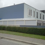 aluminium schutting met polycarbonaat Almere