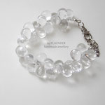 45€. Bracelet "Raindrops" by FLAUNDER  with glass beads.