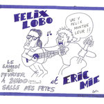 Et donc, après la première du 27-11-1992, j'ai fait une affiche (au stylo et au marqueur bleu, pas d'ordi à l'époque) pour le 20-02-1993 qui fût la deuxième du duo !!!... On avait pas encore de titre de spectacle ni le nom du duo....