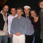 Avec l'equipe du café-théâtre Le Grenier