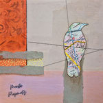 Collage auf Holz, Epoxy 
