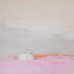 der Schneehase 80x 80cm