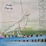 Collage auf Holz, Epoxy 