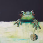 Frosch, Dänemark, Realistische Malerei