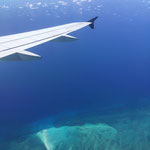 Blick vom Flugzeug aus auf Nassau