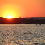 Zonsondergang op de Zambezi