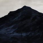 "Czarna góra", olej na płótnie, 180x240cm, olej na płótnie, 2023