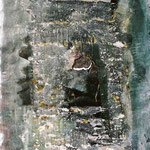 penumbra, 100 X 70 cm, mixed media auf Papier, 2006