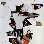 Engelfragmente, 100 x 70 cm, Collage/Zeichnung, 2/2020