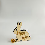 "Happy Easter" Hase € 15 ; 12 cm hoch; INFO: Holz ist ein Naturprodukt, daher können Abweichungen vorkommen.