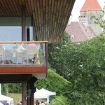 Das Restaurant Ausklang mit der wunderschönen Terrasse versorgte die zahlreichen Besucher*innen ganztägig kulinarisch 