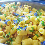 Pasta with borage, bacon, parsley and apple Photo by L. Cotterill