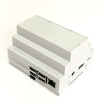 RasPiBox Open Plus mit grauer Frontplatte