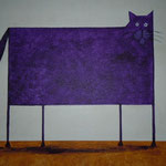 Moderne Katze     (Nachahmung Daniel Patrick Kessler)  40 x 50   CHF 200