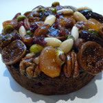 Christmas Cake with Fruits and Nuts