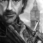 Sherlock Holmes  - Grafito - 21x30