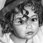 Un bomboncito Con Sombrero - Grafito y Carbón - 21x30