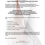 Zertifikat Makler-Fortbildung Sachwerte Berlin, 2018-2020