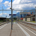 Schweizer-Eisenbahnen - Bahnhof Bex