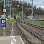Schweizer-Eisenbahnen - Bahnhof Au SG