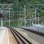 Schweizer-Eisenbahnen - Bahnhof Stalden-Saas