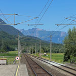Schweizer-Eisenbahnen - Bahnhof Schlins-Beschling