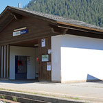 Schweizer-Eisenbahnen - Bahnhof Matten