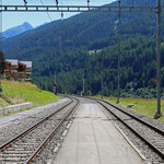 Schweizer-Eisenbahnen - Bahnhof Münster VS