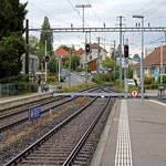 Schweizer-Eisenbahnen - Bahnhof Murten