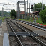Schweizer-Eisenbahnen - Bahnhof Courtemaîche