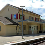 Schweizer-Eisenbahnen - Bahnhof Chambrelien