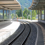 Schweizer-Eisenbahnen - Bahnhof Täsch