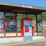 Schweizer-Eisenbahnen - Bahnhof Sus-Châtel