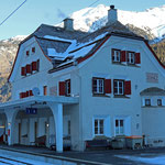 Schweizer Eisenbahnen - Bahnhof Zernez