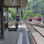 Schweizer-Eisenbahnen - Bahnhof Langnau-Gattikon