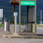 Schweizer-Eisenbahnen - Bahnhof St-Triphon-Gare