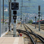 Schweizer-Eisenbahnen - Bahnhof Niederbipp