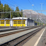 Schweizer-Eisenbahnen - Bahnhof Pontresina