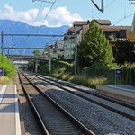 Schweizer-Eisenbahnen - Bahnhof La Tour-de-Peilz