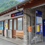 Schweizer-Eisenbahnen - Bahnhof St-Gingolph (Suisse)