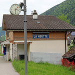 Schweizer-Eisenbahnen - Bahnhof La Heutte