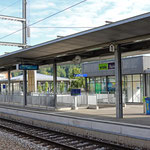 Schweizer-Eisenbahnen - Bahnhof Spiez